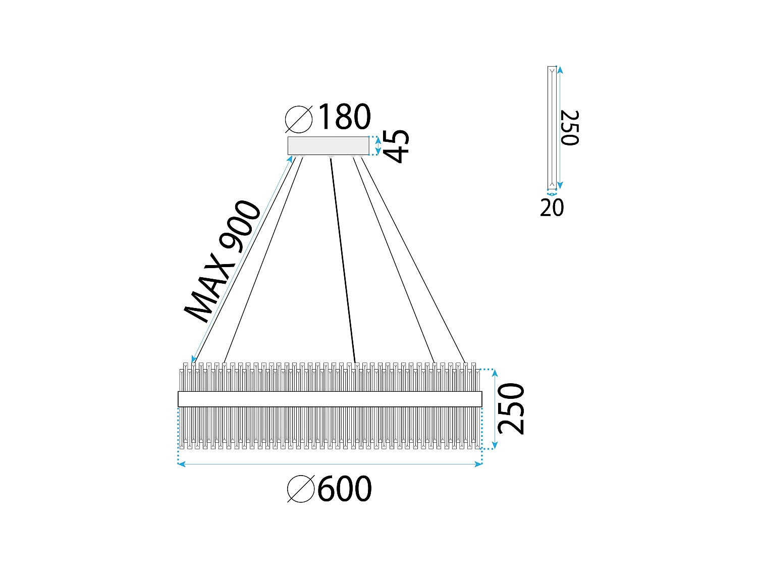 Lampada Rea App1515-Cp60 Brush Gold