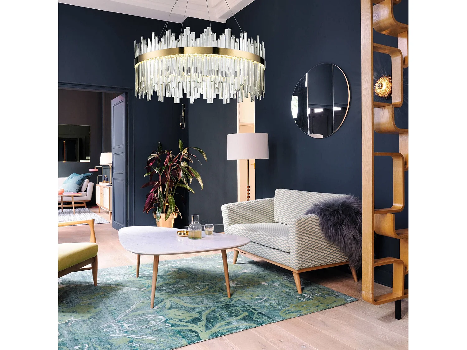 Lampe Suspendue Toolight App1515-Cp60 Brush Gold