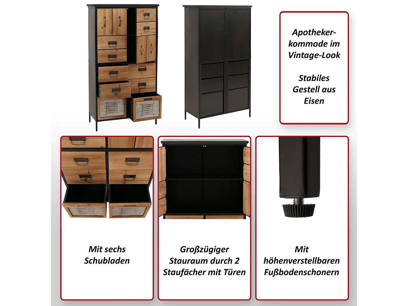 Apothekerkommode MCW-O80