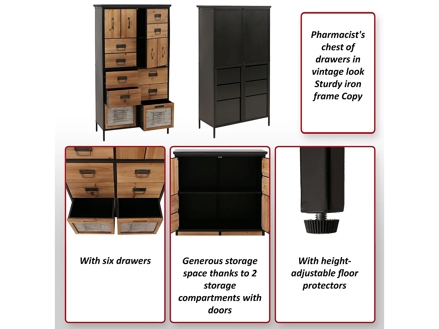 Apothekerkommode MCW-O80