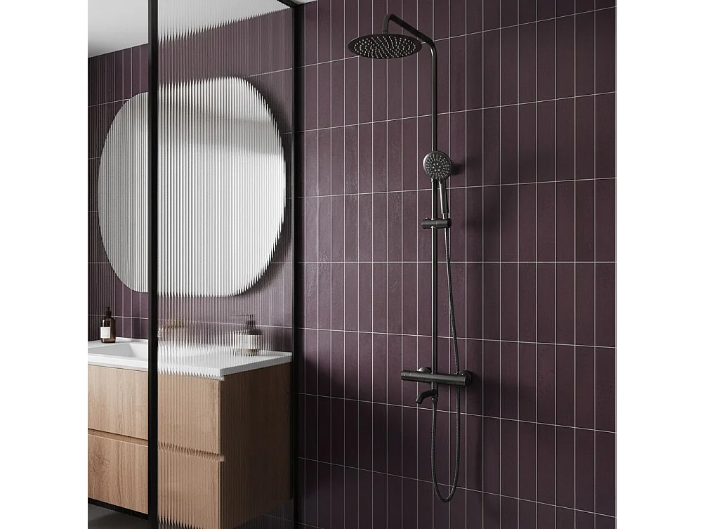 Set Doccia Da Incasso Rea Lungo High Titanium