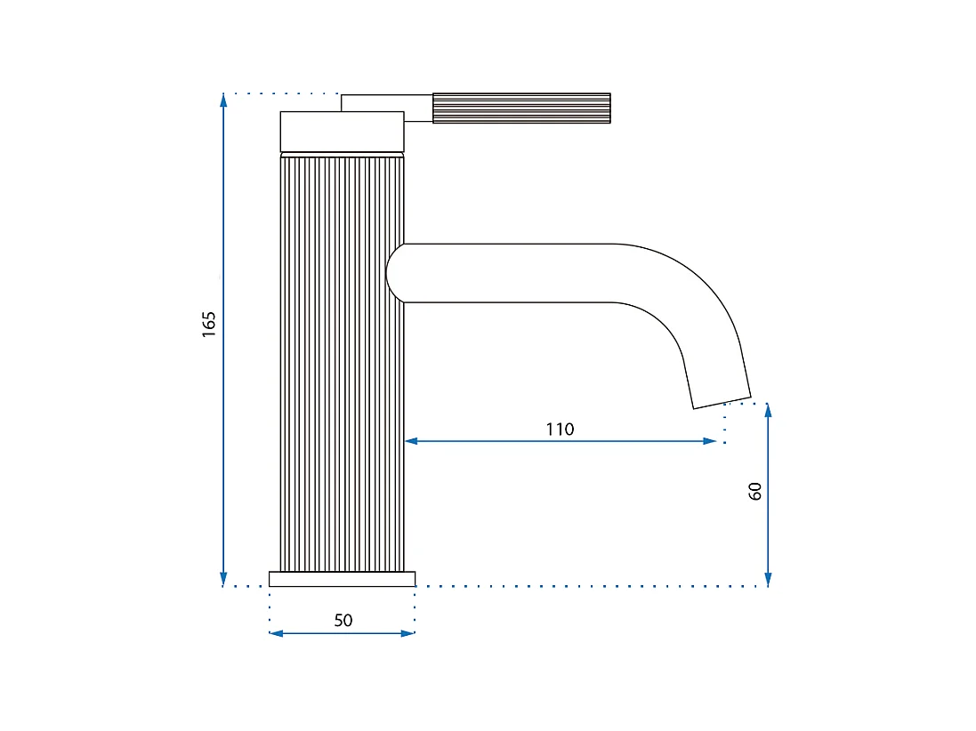 Torneira Para Lavatório Rea Argon Low Brush Copper