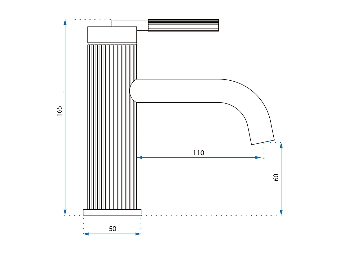 Robinet De Lavabo Rea Argon Low Brush Copper