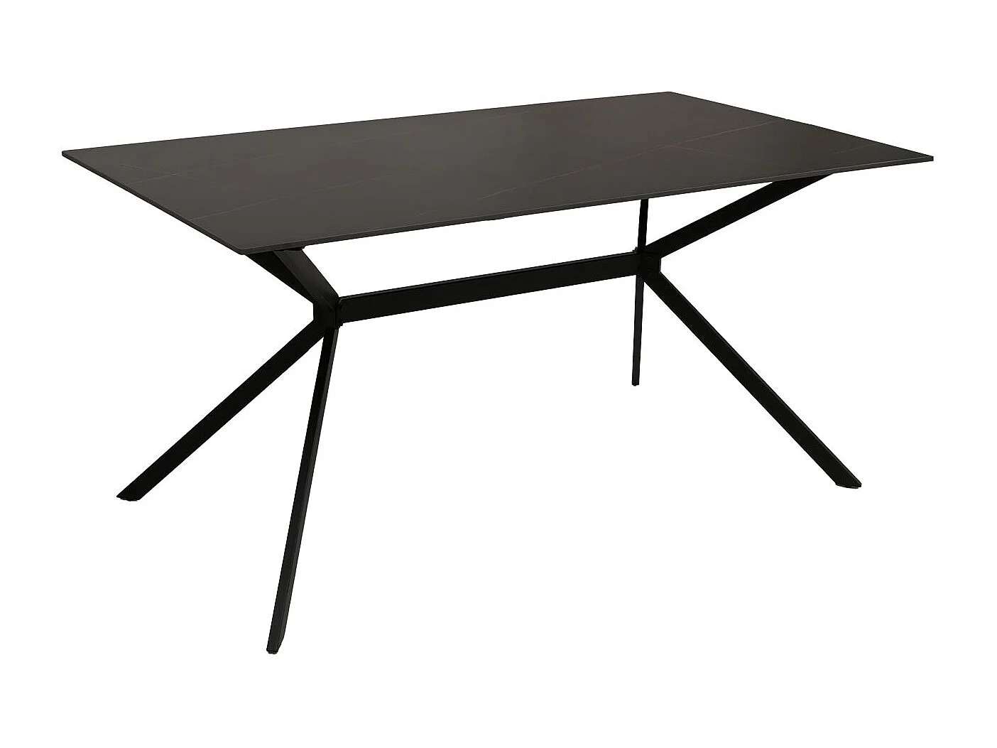 Esszimmertisch MCW-O58, Schwarz-gold