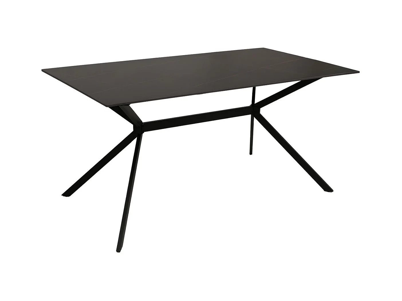 Stół do jadalni MCW-O58,  czarno-złoty