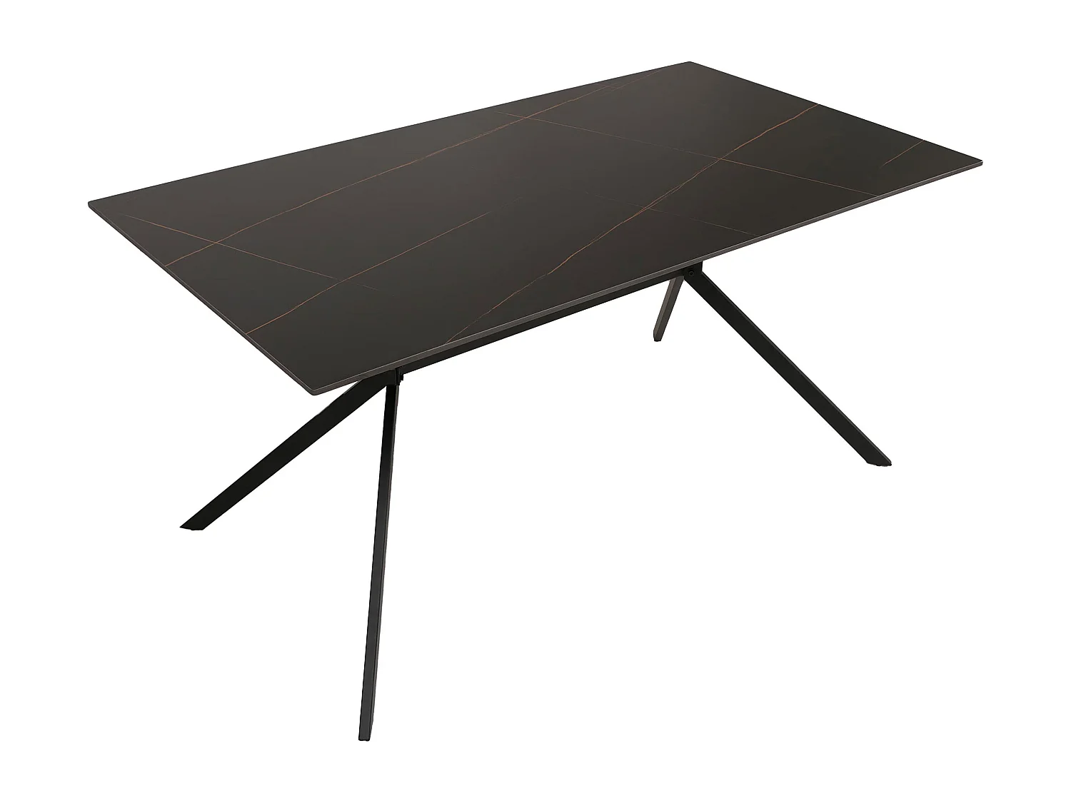 Esszimmertisch MCW-O58, Schwarz-gold