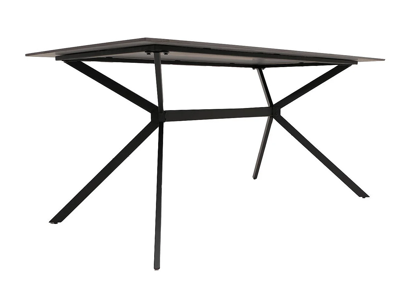 Esszimmertisch MCW-O58, Schwarz-gold