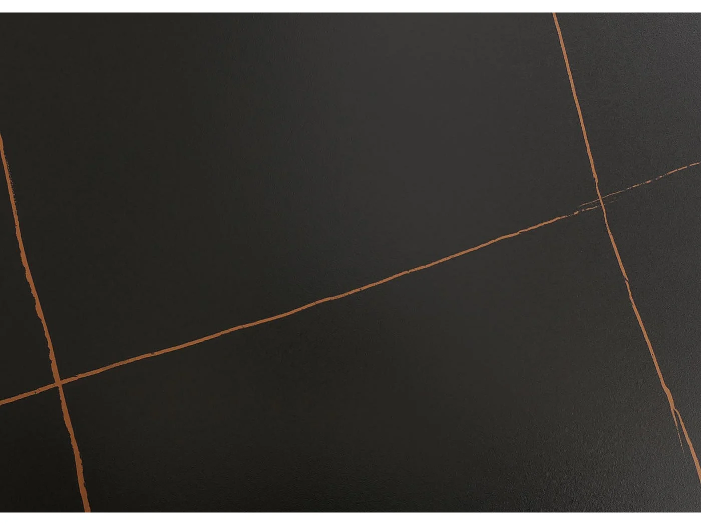 Eettafel MCW-O58,  zwart-goud