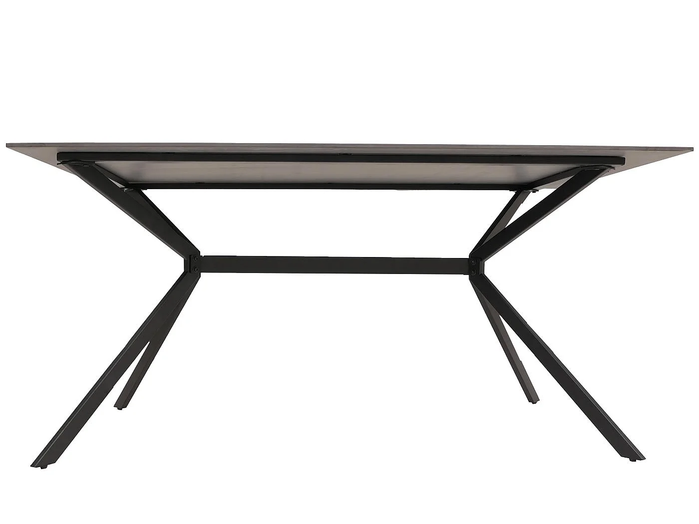 Eettafel MCW-O58,  zwart-goud