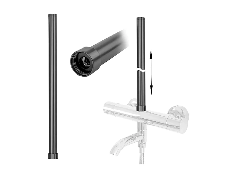 Prolunga Per Set Vasca/Doccia Rea 50Cm Titanium
