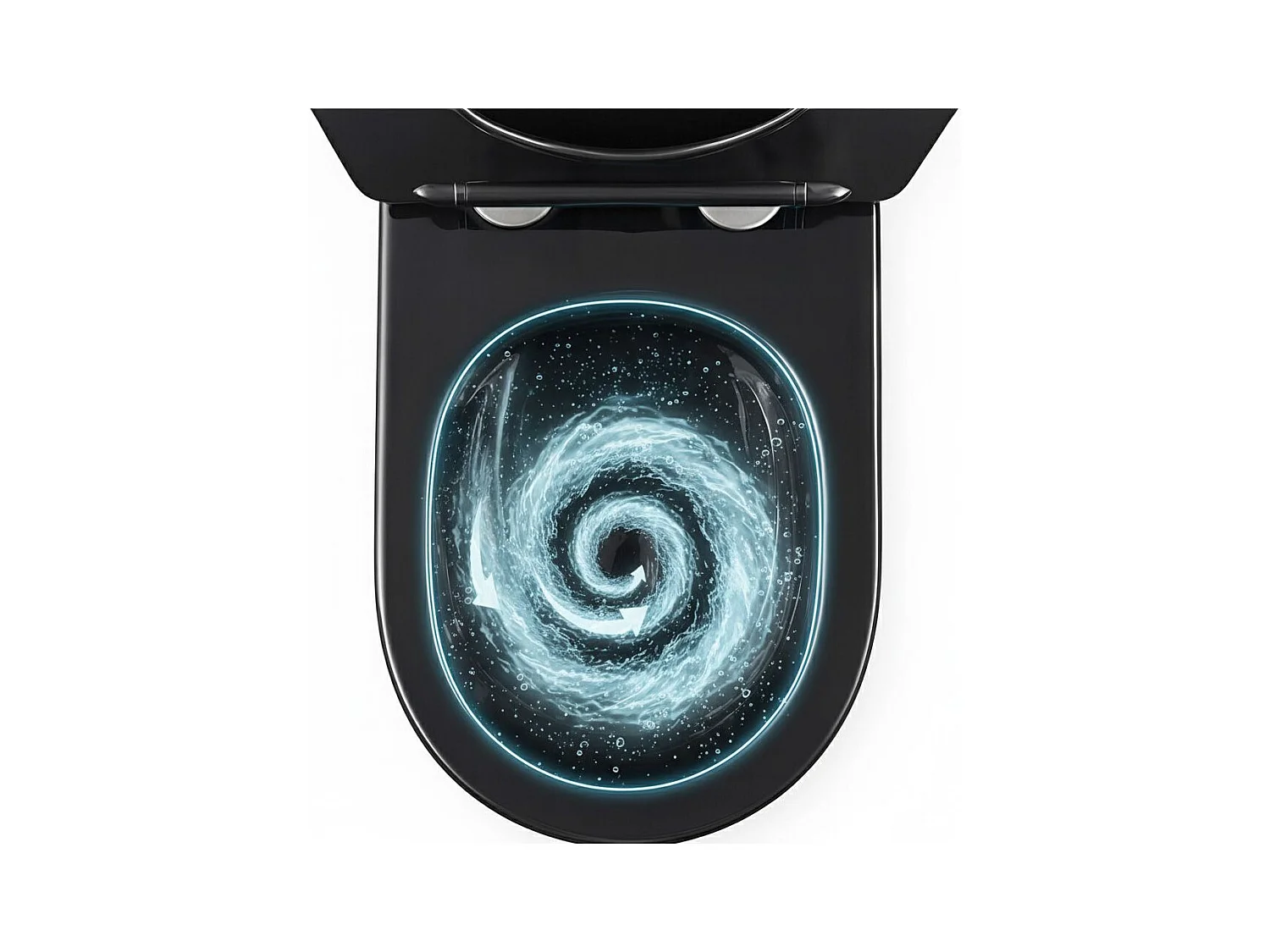 Hangende Toilet Rea Carlo Mini Tornado Black/Brushed Gold