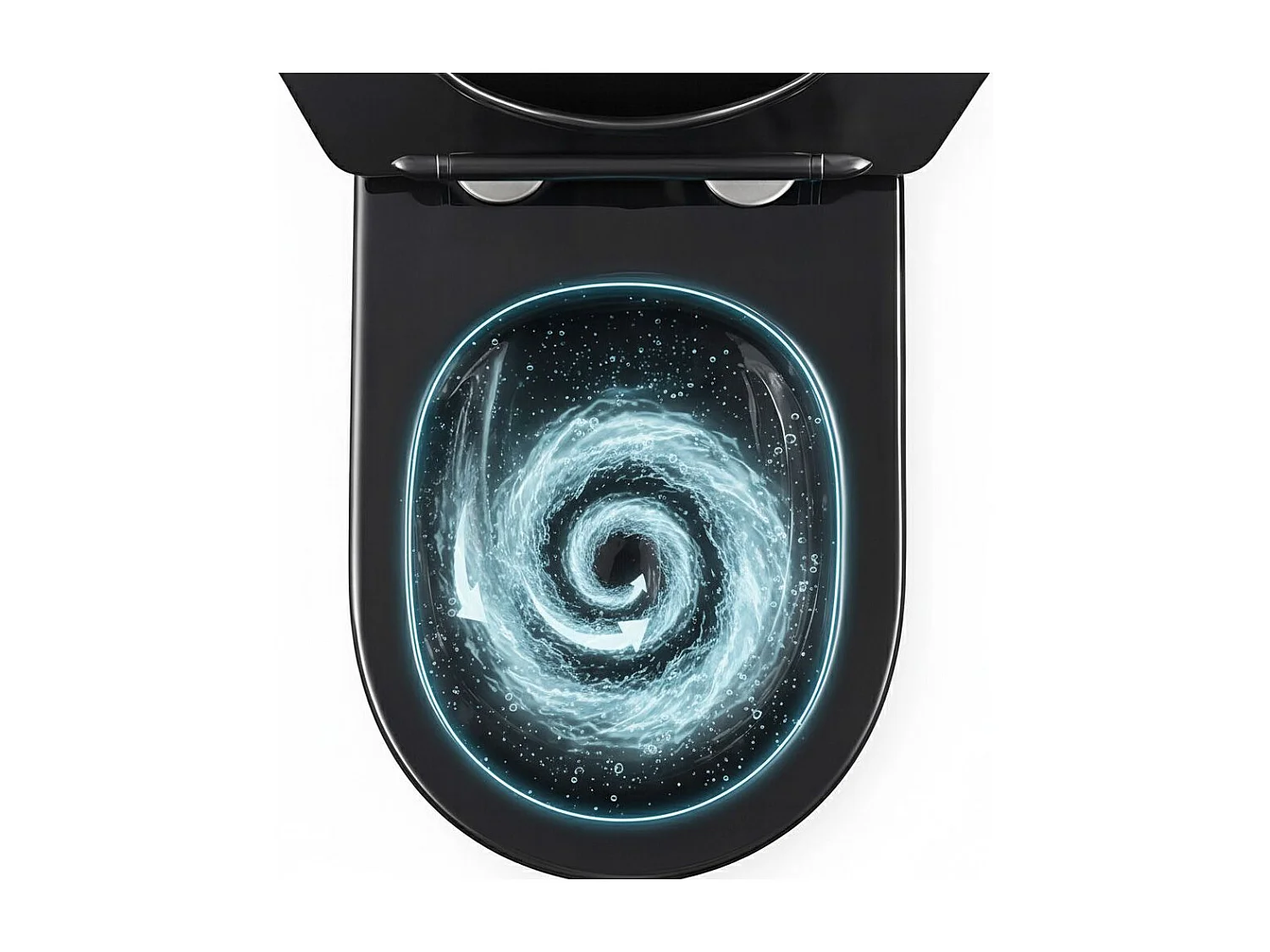 Cuvette Wc Suspendue Rea Carlo Mini Tornado Black/Brushed Gold