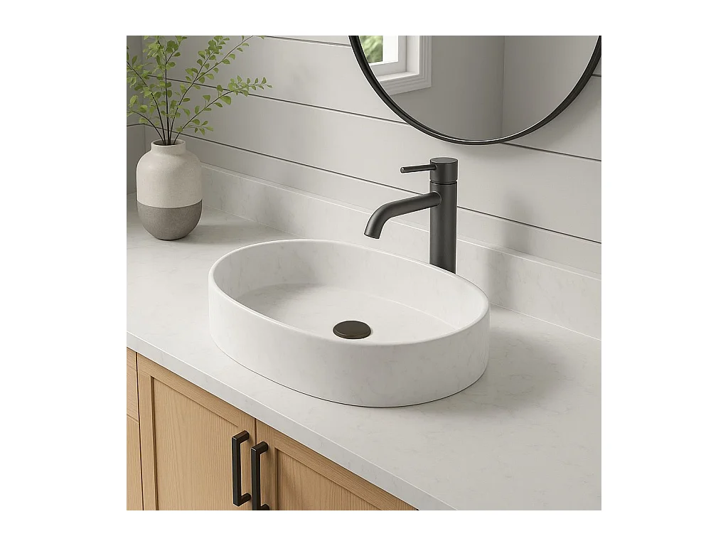 Torneira Para Lavatório Rea Lungo High Titanium