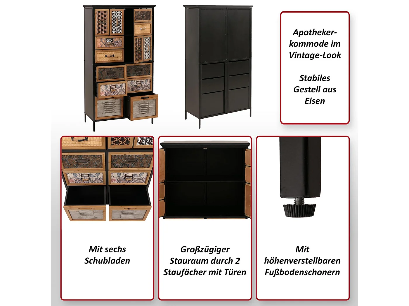 Apothekerkommode MCW-O80