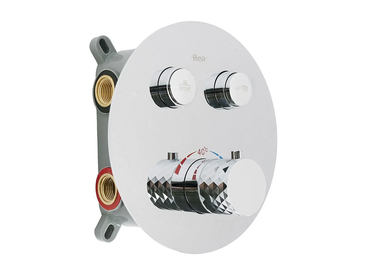 Set Doccia Da Incasso Rea Lungo Diamond +Box Chrome