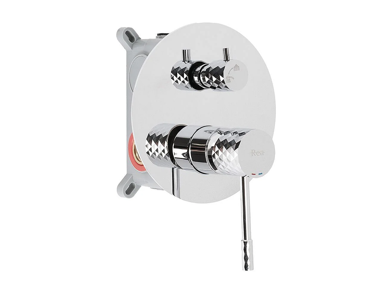 Inbouw Regendoucheset Rea Lungo Diamond +Box Chrome