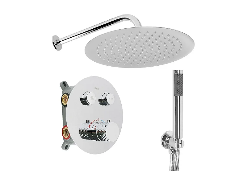 Set Doccia Da Incasso Rea Lungo Diamond +Box Chrome