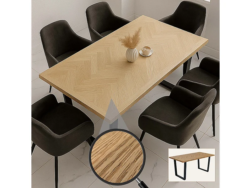 Stół do jadalni MCW-O61,  jasny dąb