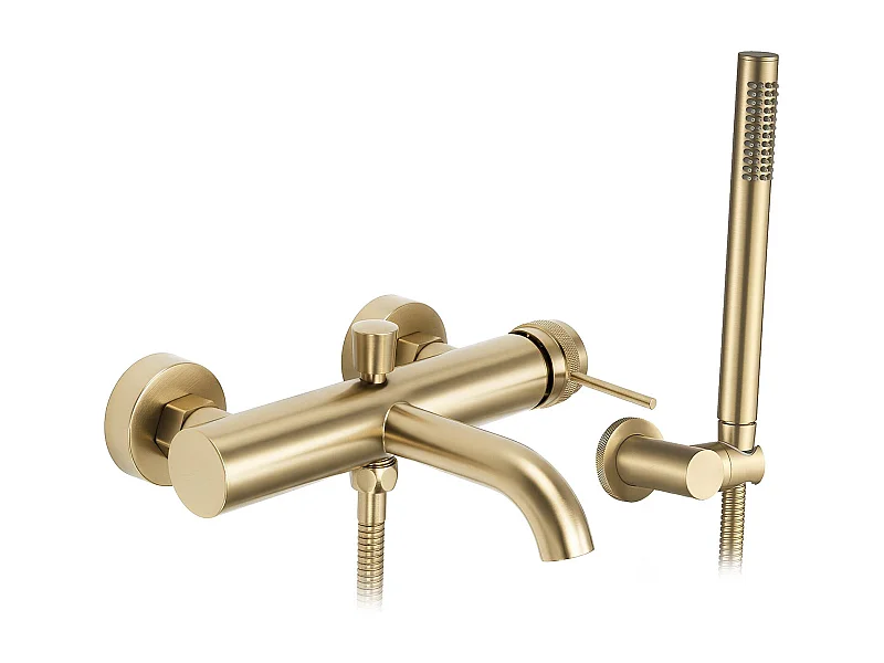 Rubinetto Da Vasca Rea Lungo Grip Brush Gold