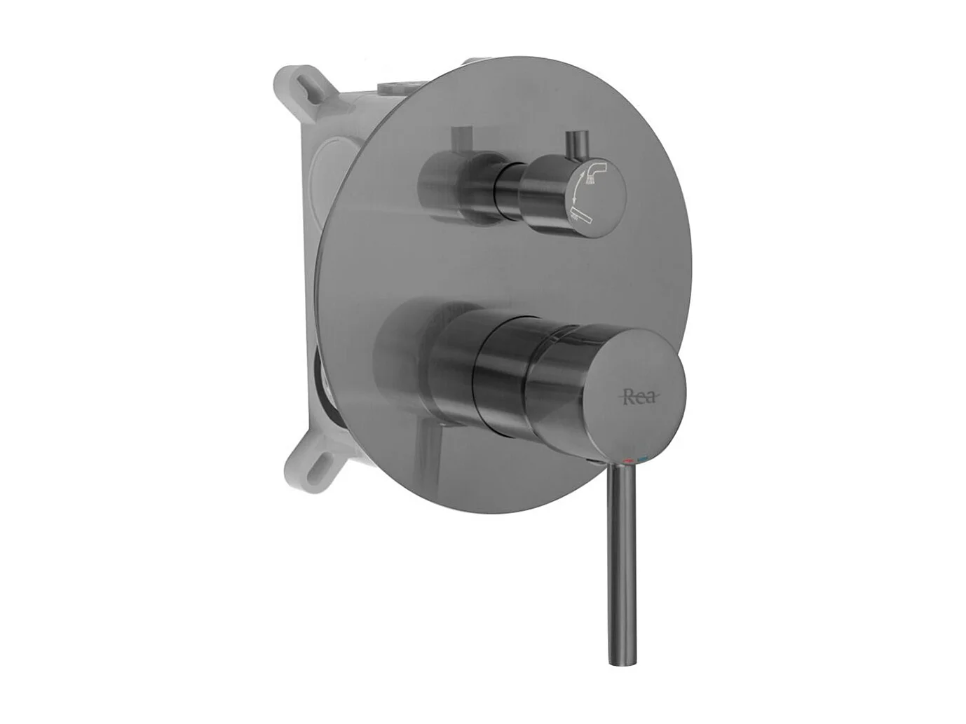 Robinet De Baignoire Sur Pied Rea Lungo +Box Titanium