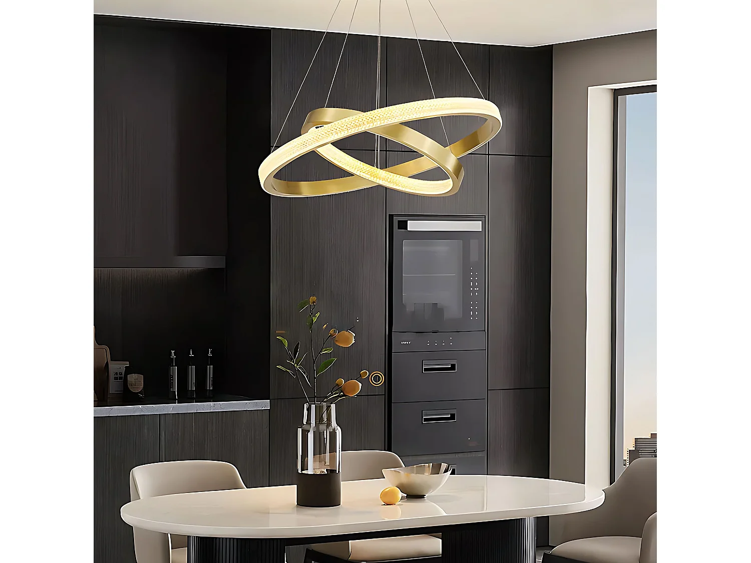 Lampe Suspendue Toolight App1772-Cp Na Pilot Led Brush Gold