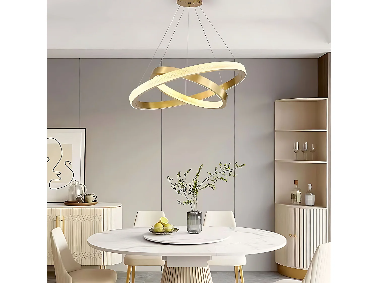 Lampe Suspendue Toolight App1772-Cp Na Pilot Led Brush Gold