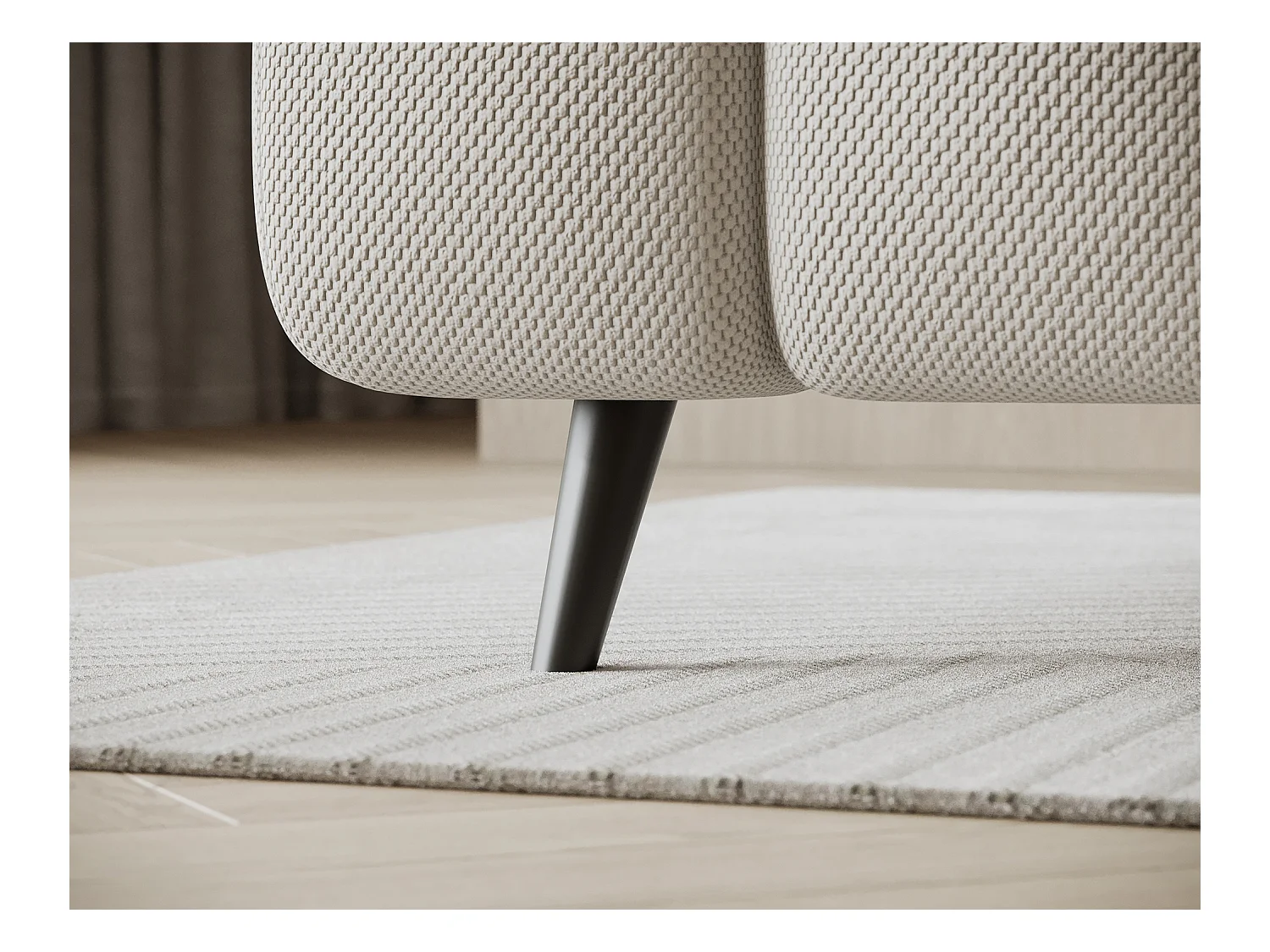 Lit box spring Damian/160x200/revêtement tissu/Beige