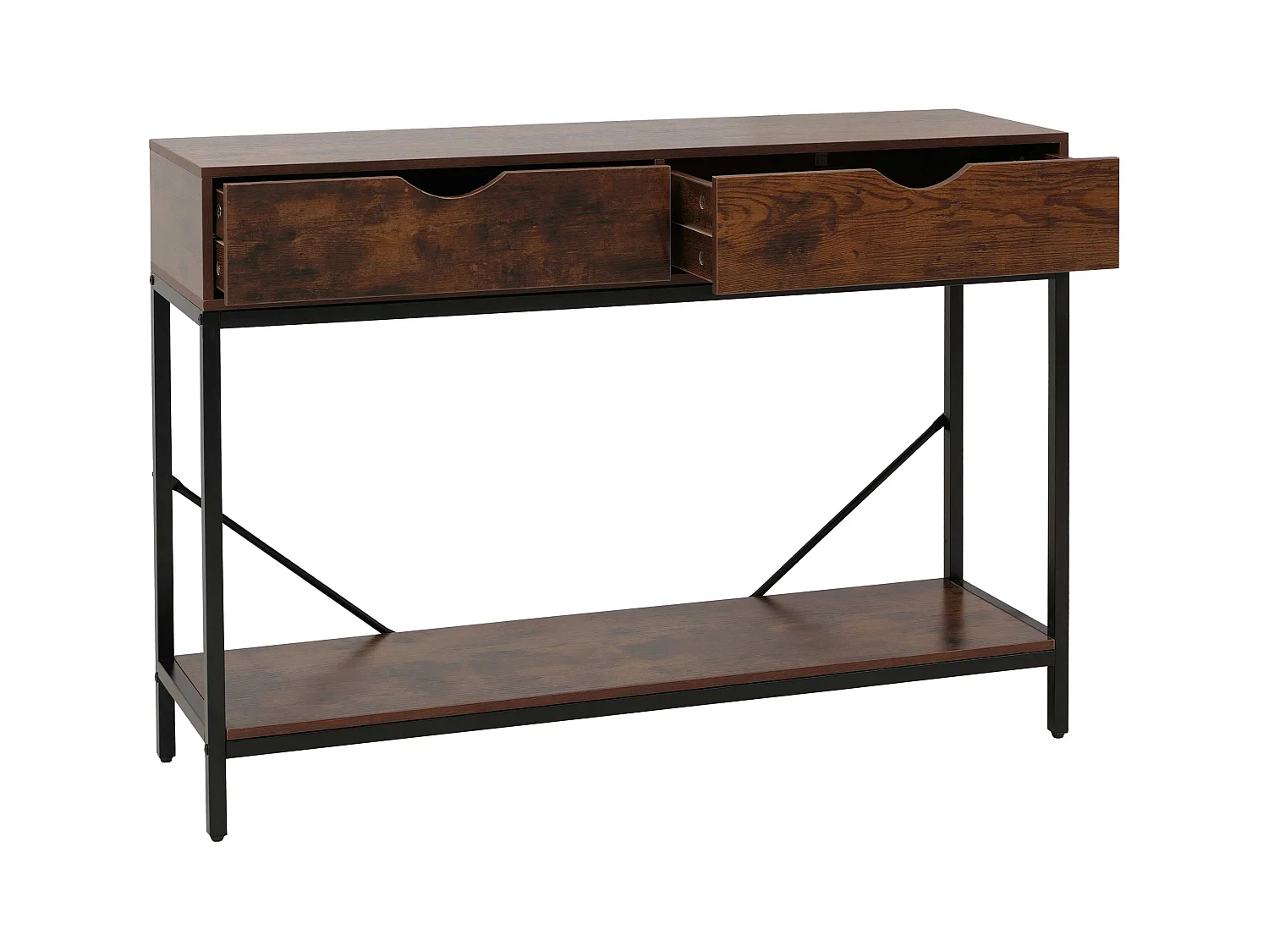 Mesa consola MCW-O76,  castanho-avermelhado