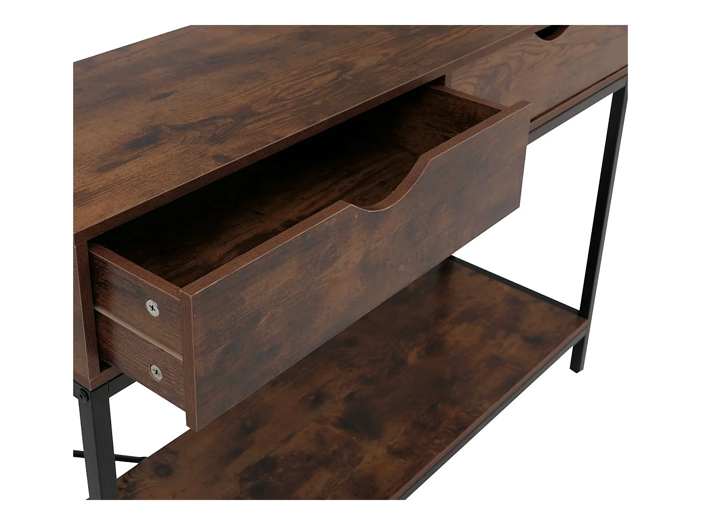 Mesa consola MCW-O76,  castanho-avermelhado