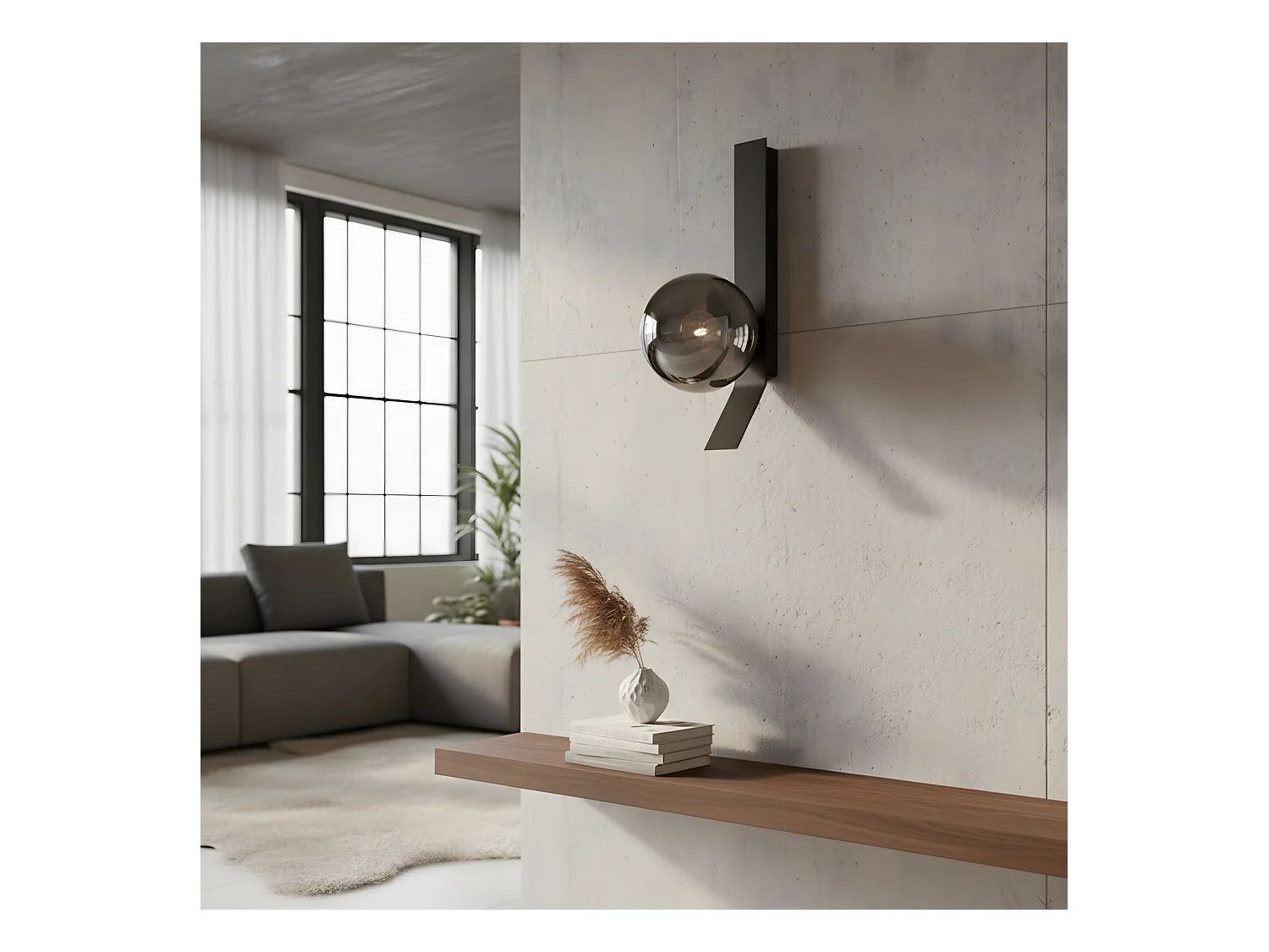 Applique Murale Toolight App1757-1W Black