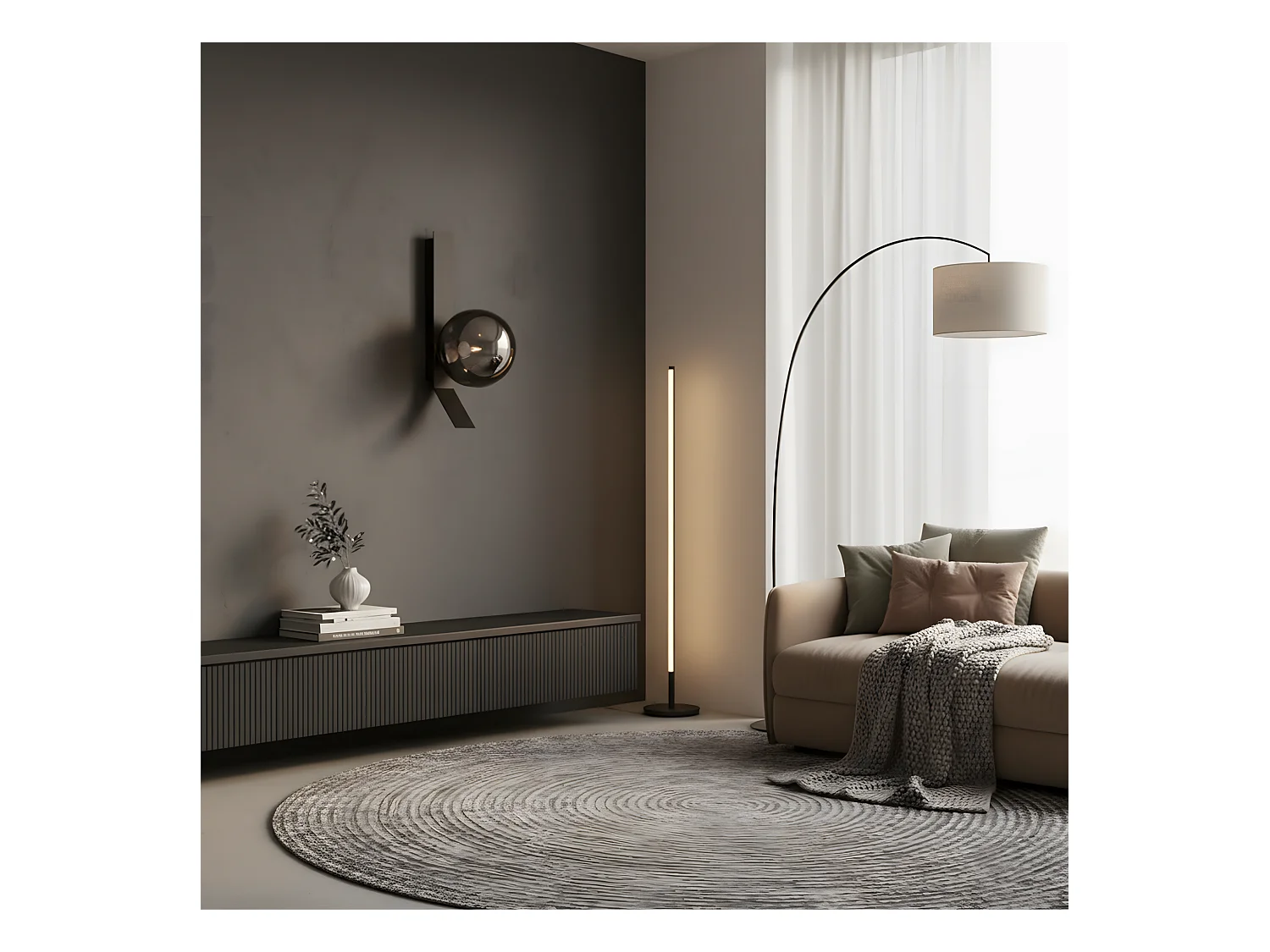 Wandlampe Rea App1757-1W Black