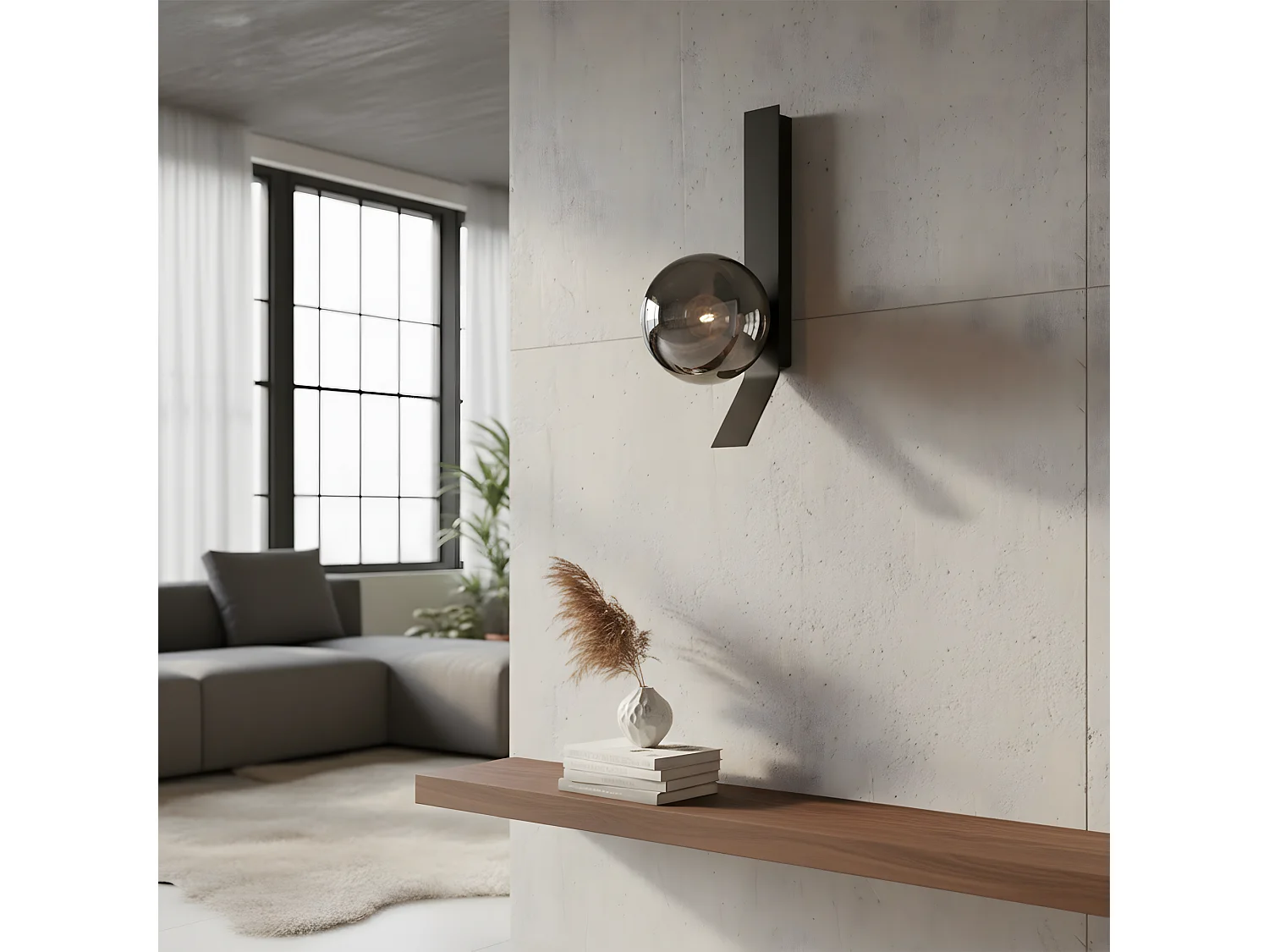 Lampada Da Parete Toolight App1757-1W Black