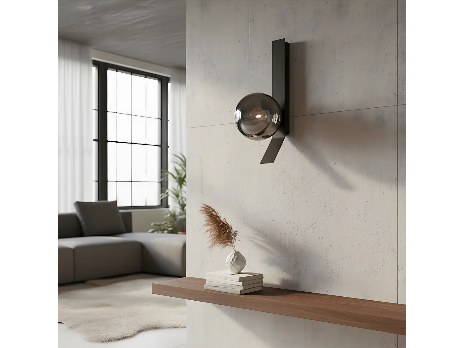 Applique Murale Toolight App1757-1W Black