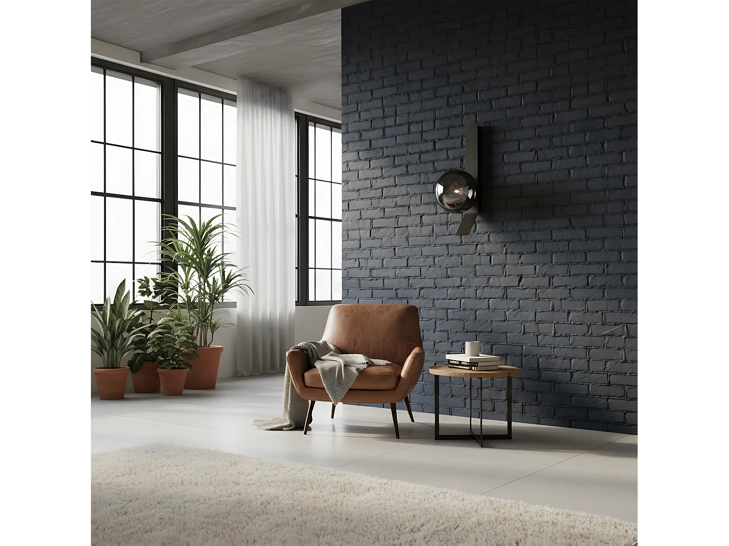 Applique Murale Toolight App1757-1W Black