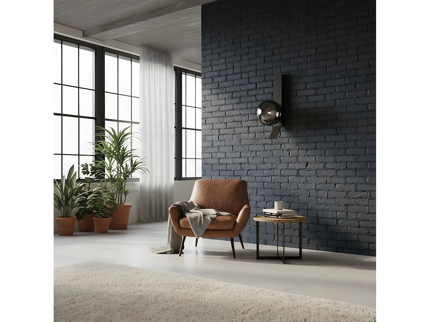 Applique Murale Toolight App1757-1W Black