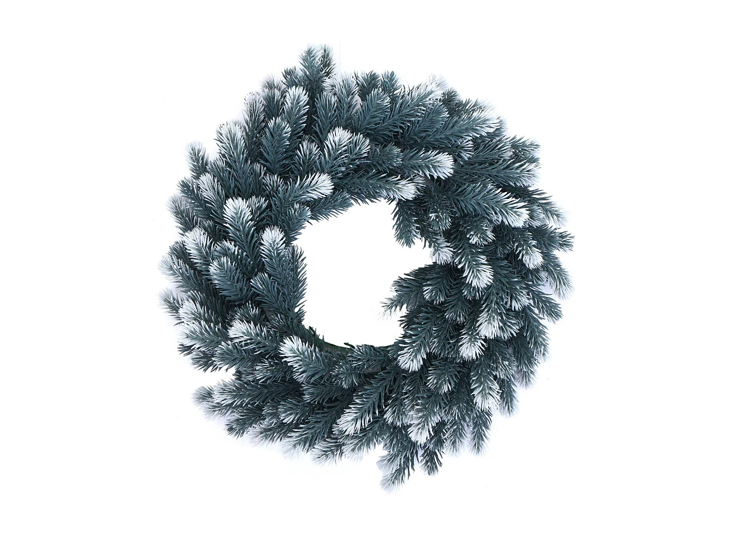 Couronne artificielle MCW-O98,  sapin avec neige