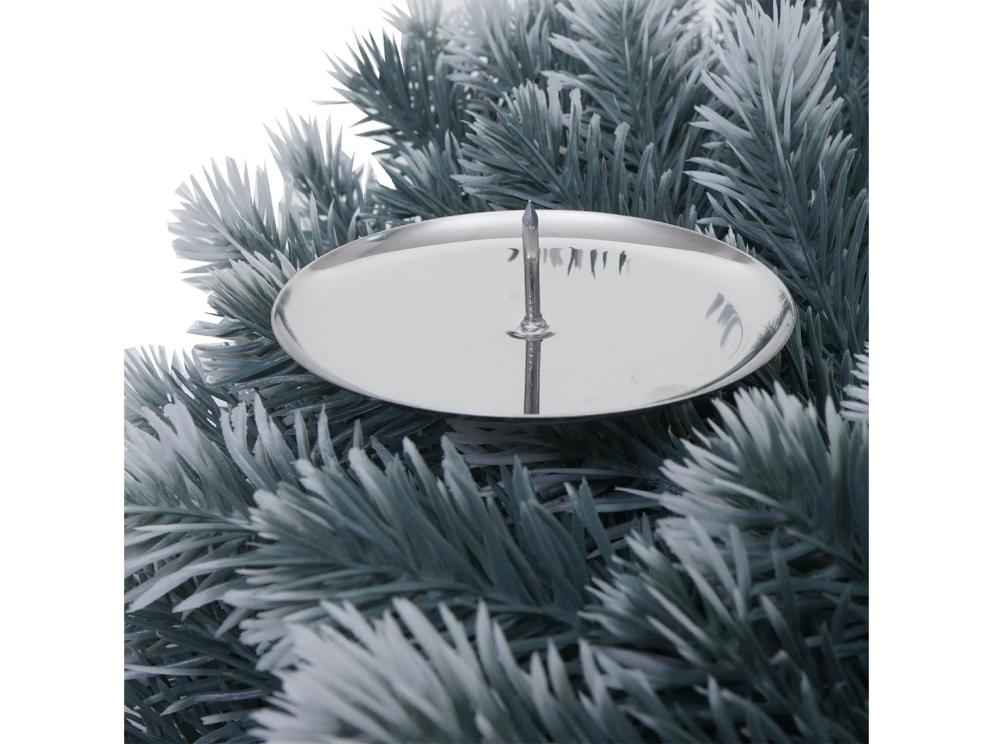 Coroa artificial MCW-O98,  abeto com neve