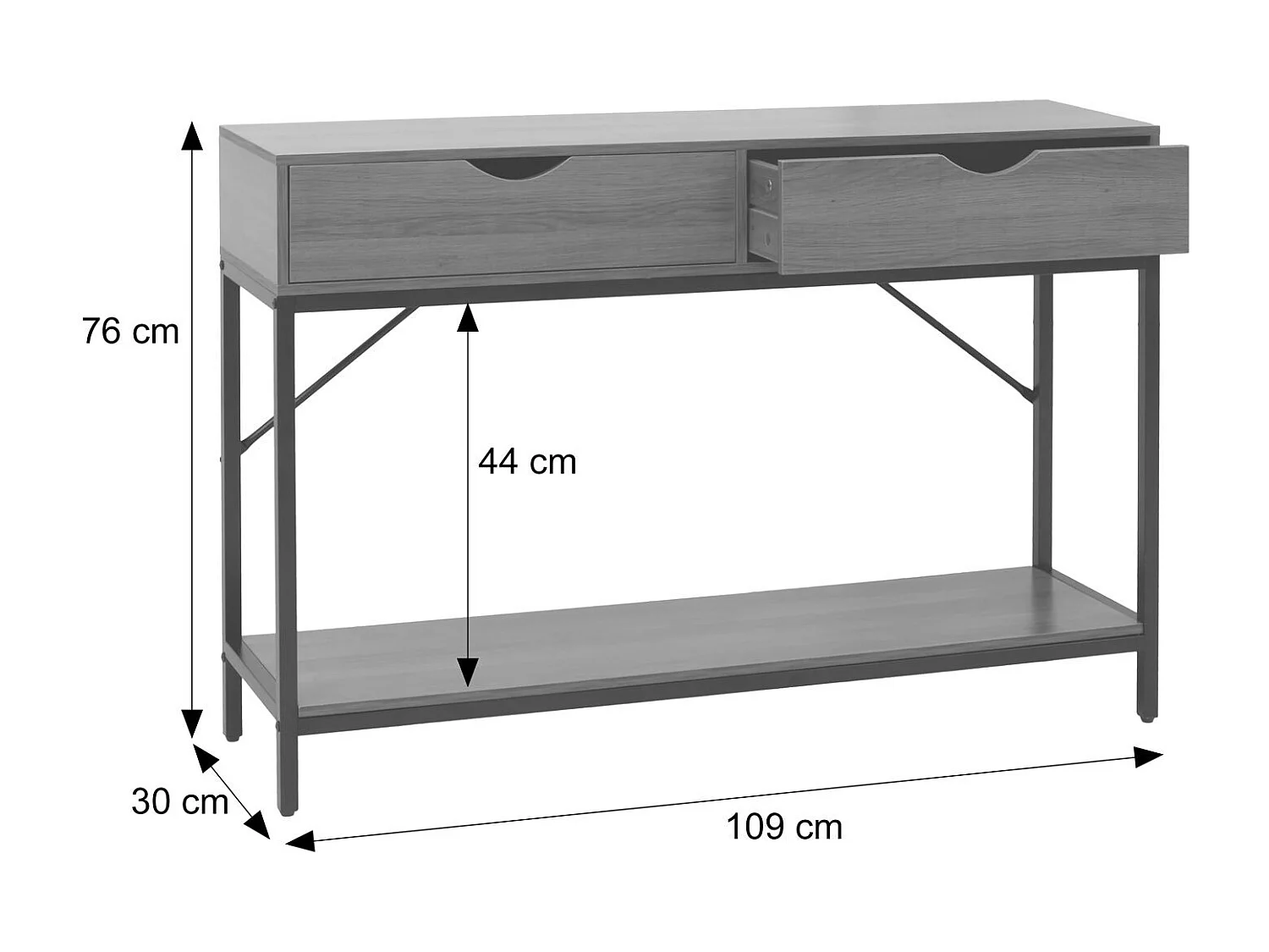Console MCW-O76,  marron