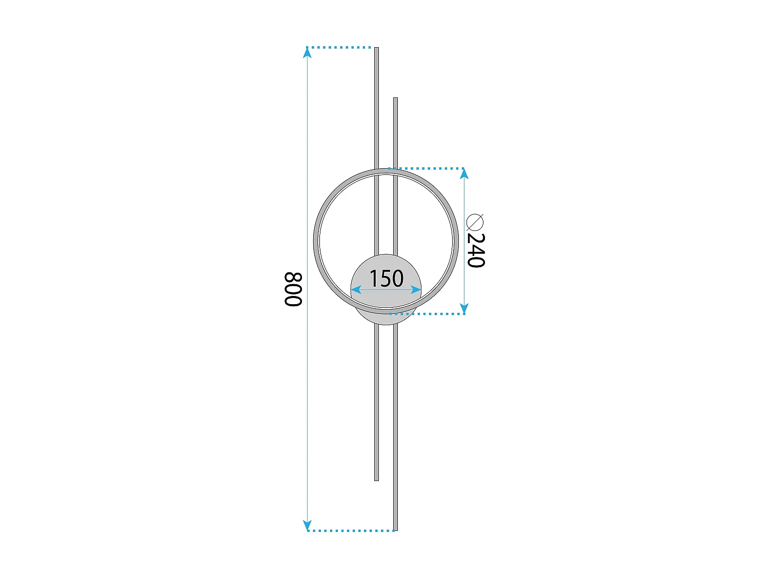 Blaker Toolight App1781-W Led Brush Gold