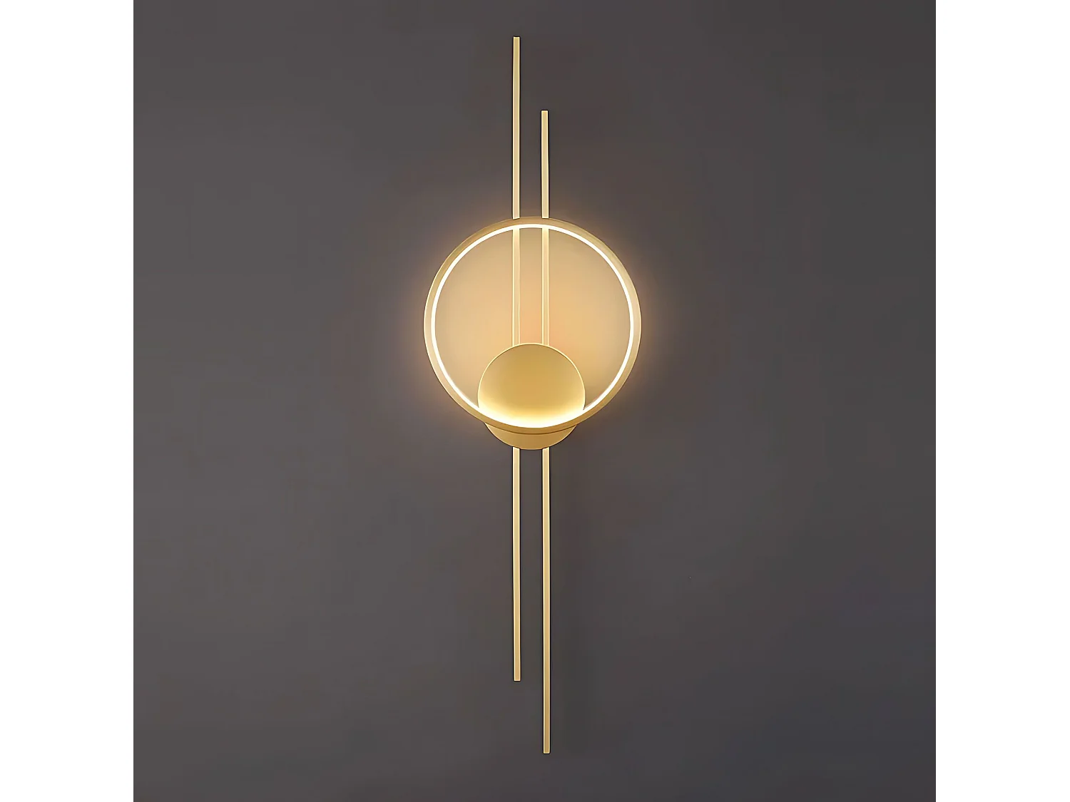 Lâmpada De Parede Toolight App1781-W Led Brush Gold