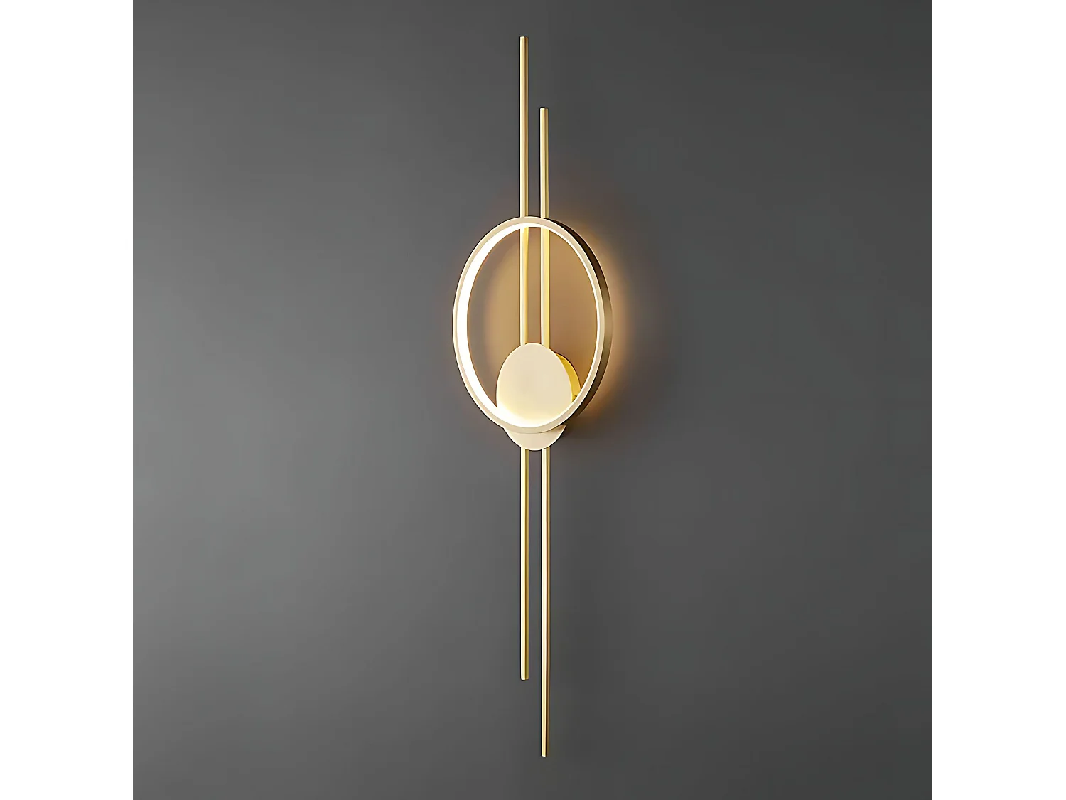 Lâmpada De Parede Toolight App1781-W Led Brush Gold