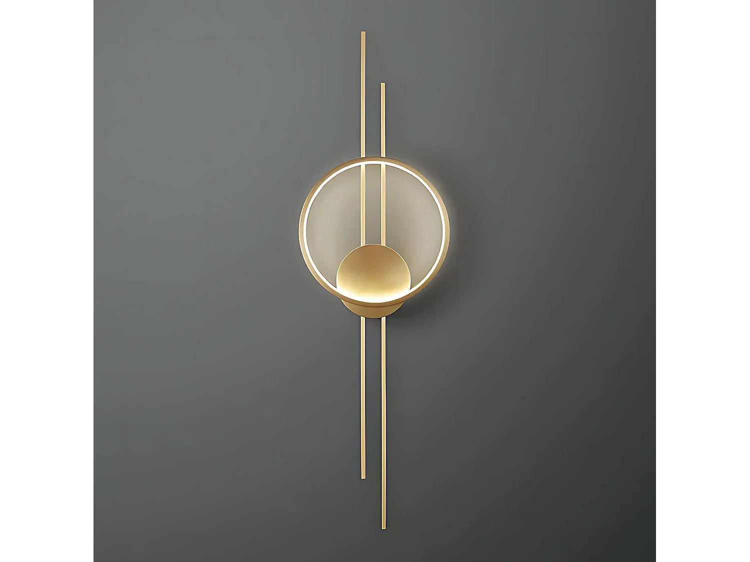 Lâmpada De Parede Toolight App1781-W Led Brush Gold