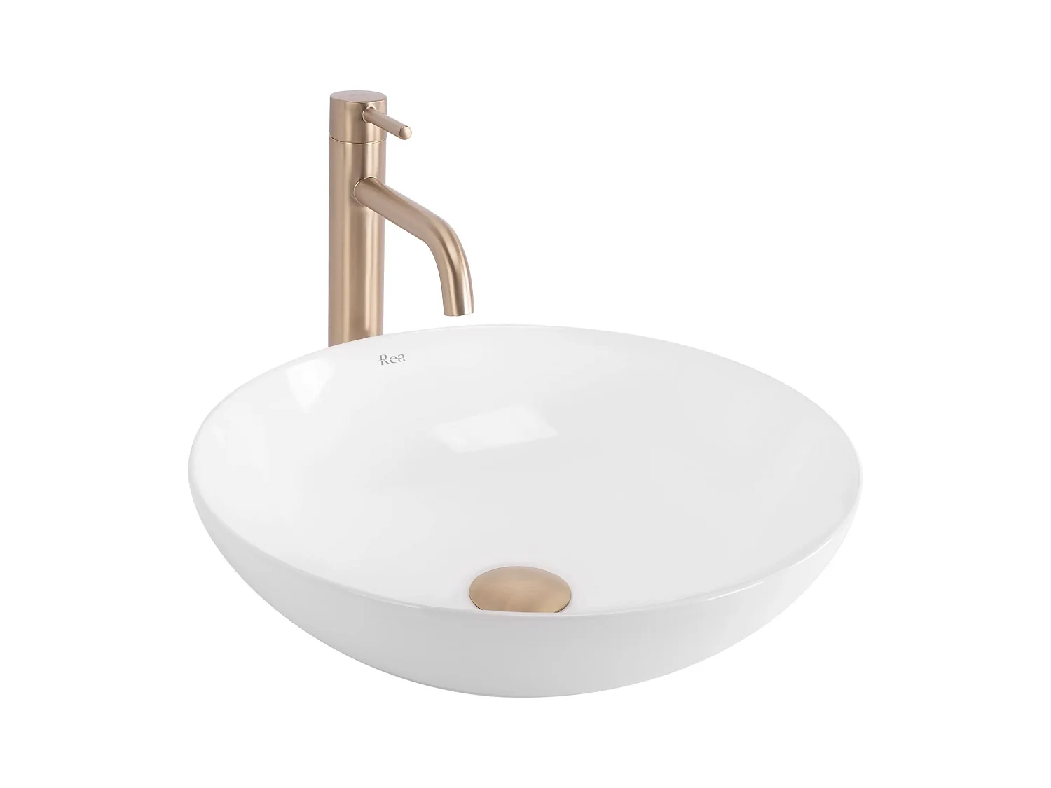 Aufsatzwaschbecken Rea Anika Round White