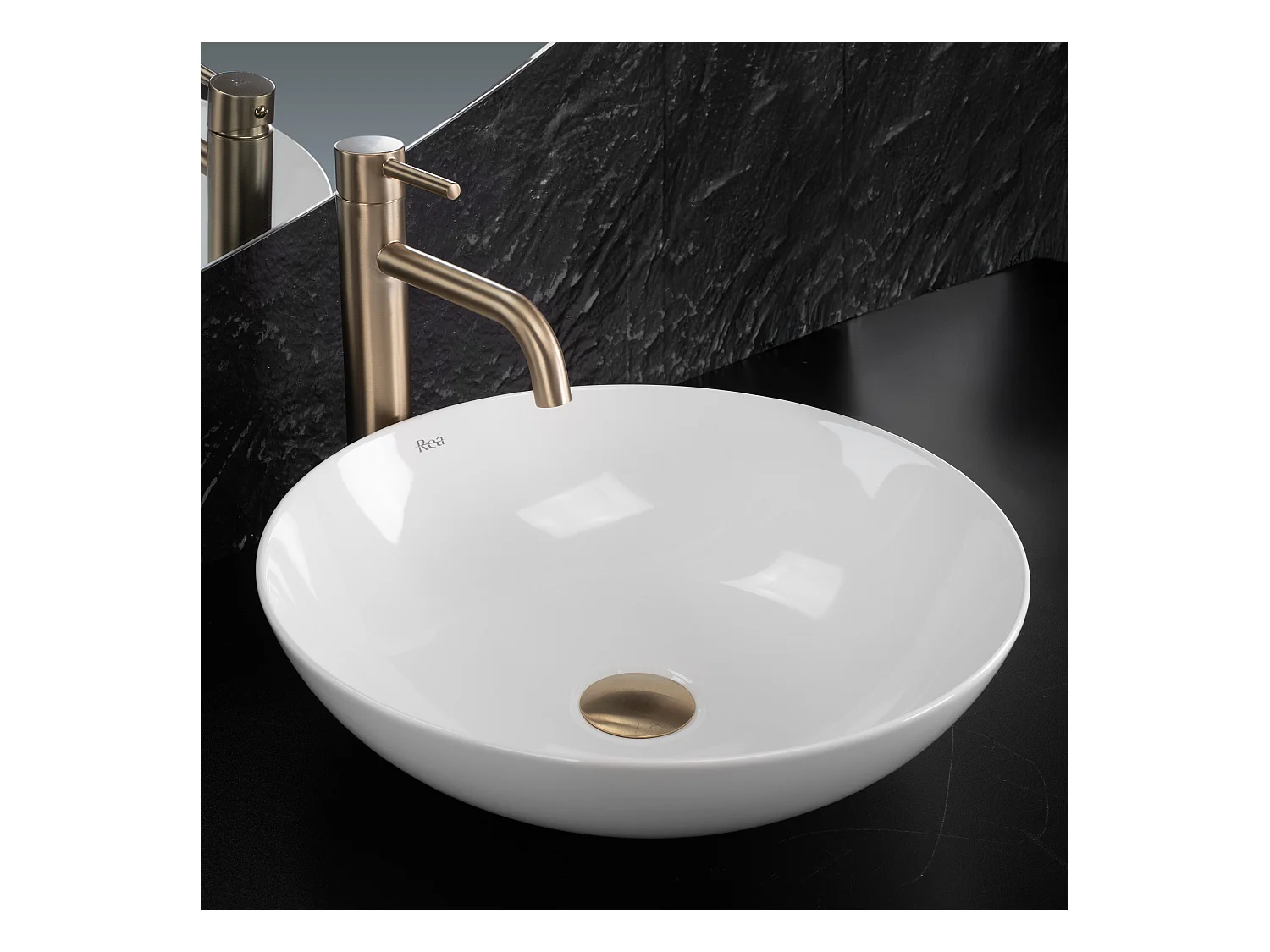 Aufsatzwaschbecken Rea Anika Round White