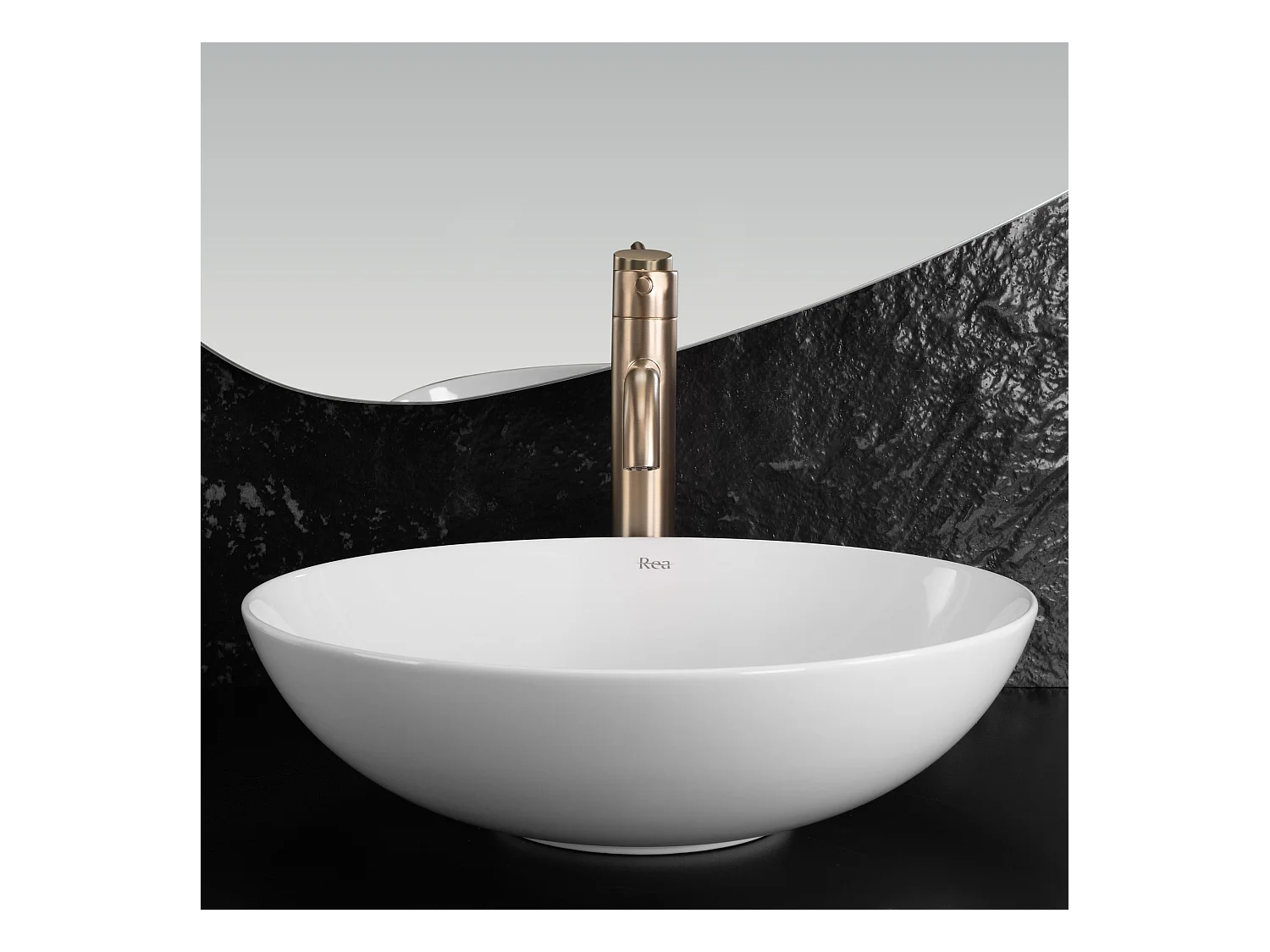 Aufsatzwaschbecken Rea Anika Round White