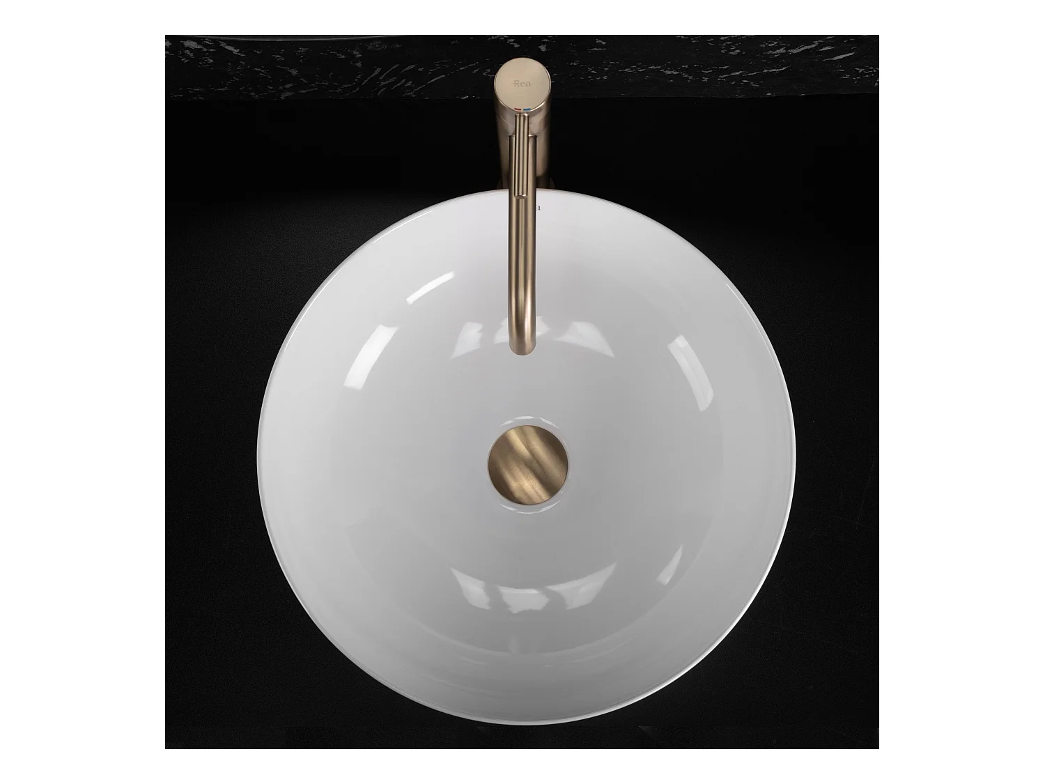 Aufsatzwaschbecken Rea Anika Round White