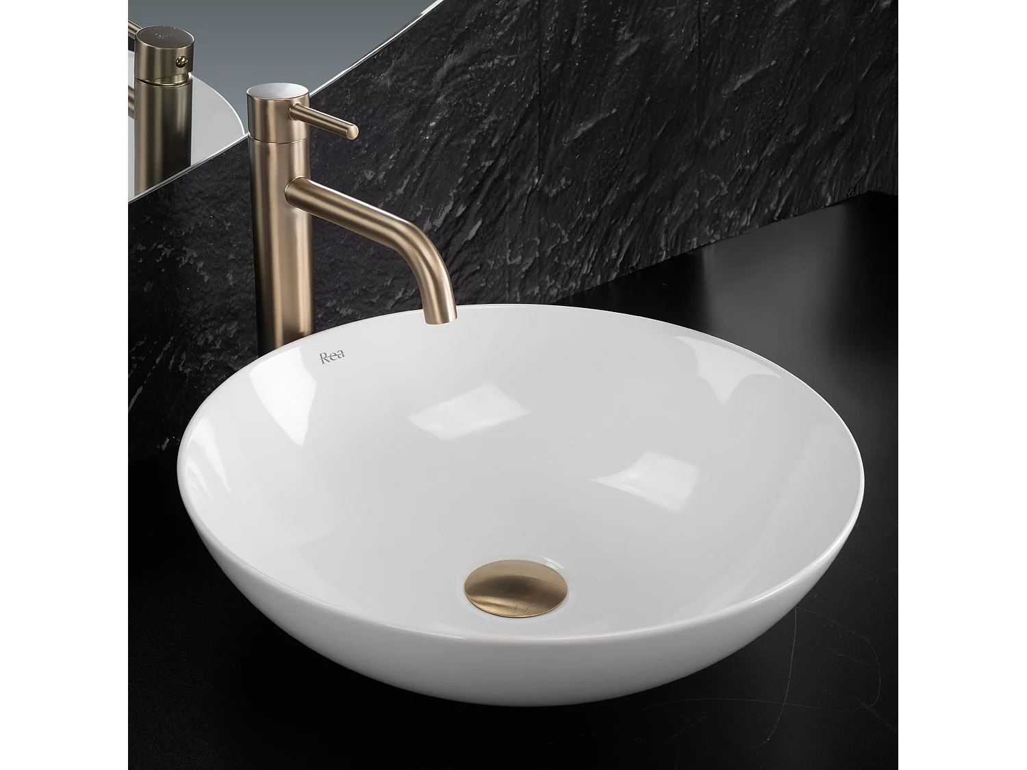 Opzetwastafel Rea Anika Round White