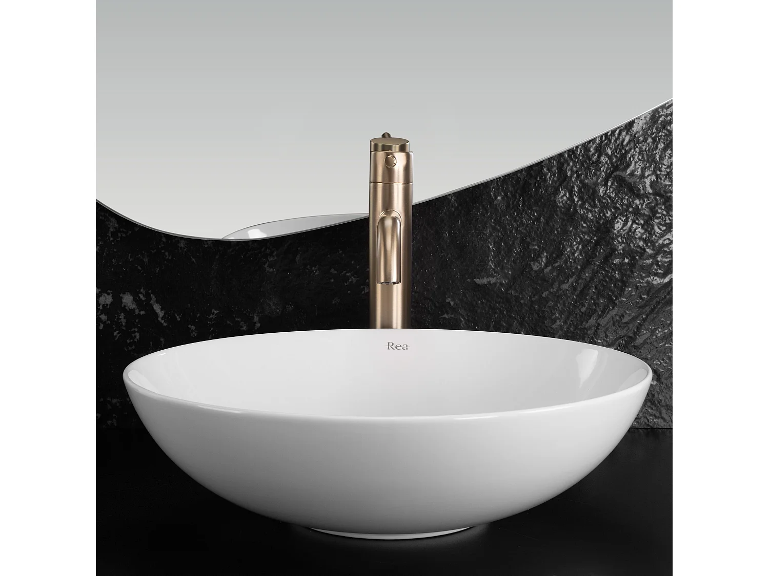 Opzetwastafel Rea Anika Round White