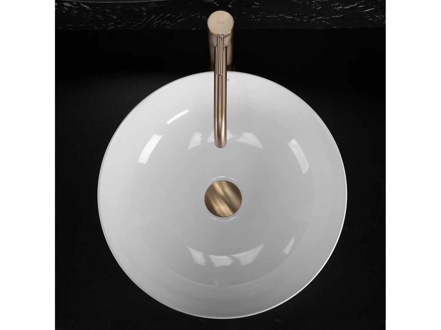 Opzetwastafel Rea Anika Round White