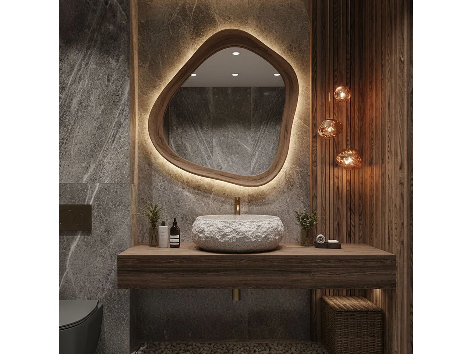 Opzetwastafel Rea Mika Beige